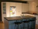 Island unit with laminate top 