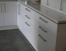 engineered stone bench with negative detail